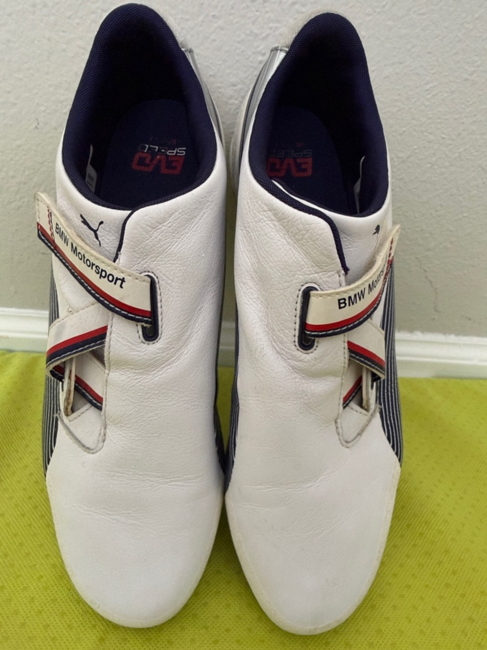 Puma White Navy Racing Sneakers with Red Accent - Picture 5 of 5